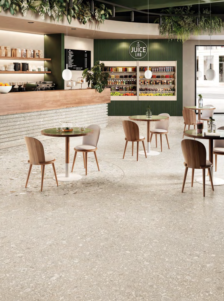 resturang inspiration med sand klinker ifrån Klinker